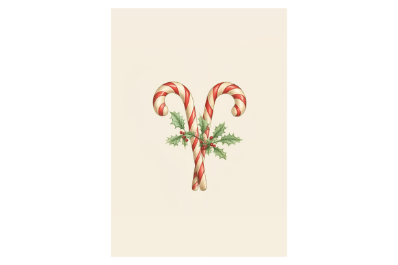 Candy Canes Christmas Card: A Designer’s Review of This Festive Illustrations Asset