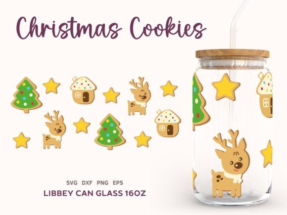 Christmas Cookies Can Glass Wrap SVG: A Designer’s Review for Illustrations