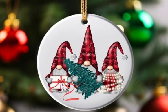 Christmas Gnomes Round Ornaments Review
