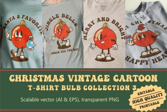 Christmas Lightbulbs Vintage Cartoon: A Practical Review for Illustrations and Digital Sellers