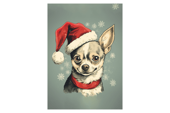 Cute Chihuahua Christmas Card: A Review for Illustrations and Blog Graphics