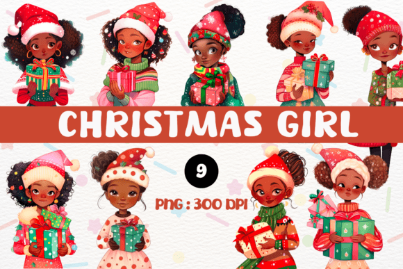 Cute Christmas Girl PNG Clipart: A Review for Crafters and Illustrations