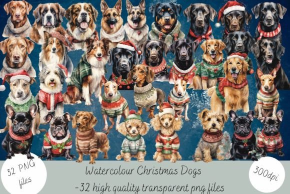 Review: Watercolour Christmas Dogs Embroidery Design