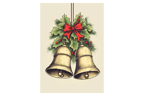 Xmas Bell Christmas Card: A Practical Review for Illustrations and Digital Sellers